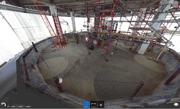 3D survey for Cleveland airport tower
